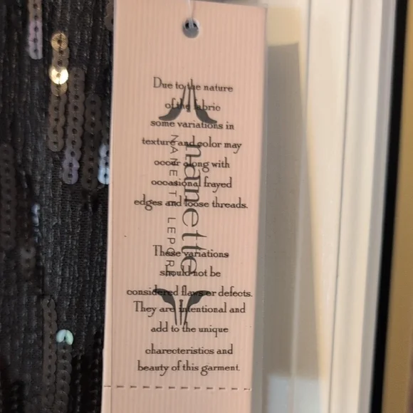 Nanette Lepore Black Sequin Pants - Picture 2 of 4